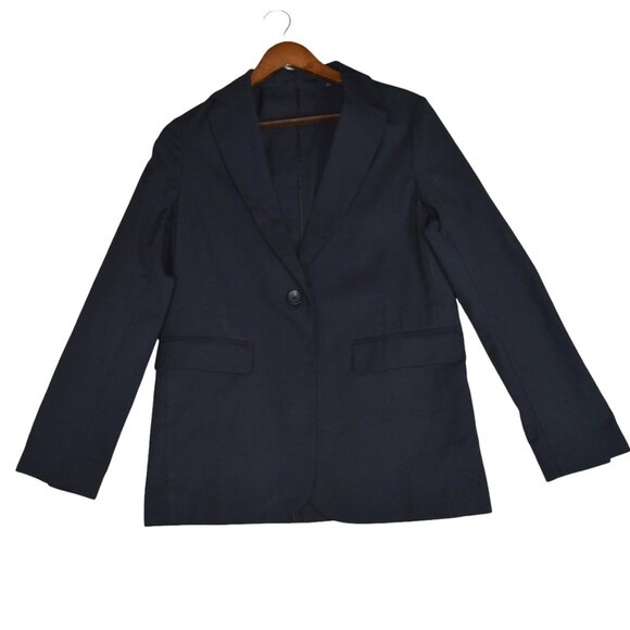 UNIQLO Black Blazer Women’s S Linen Blend Classic - Picture 1 of 7
